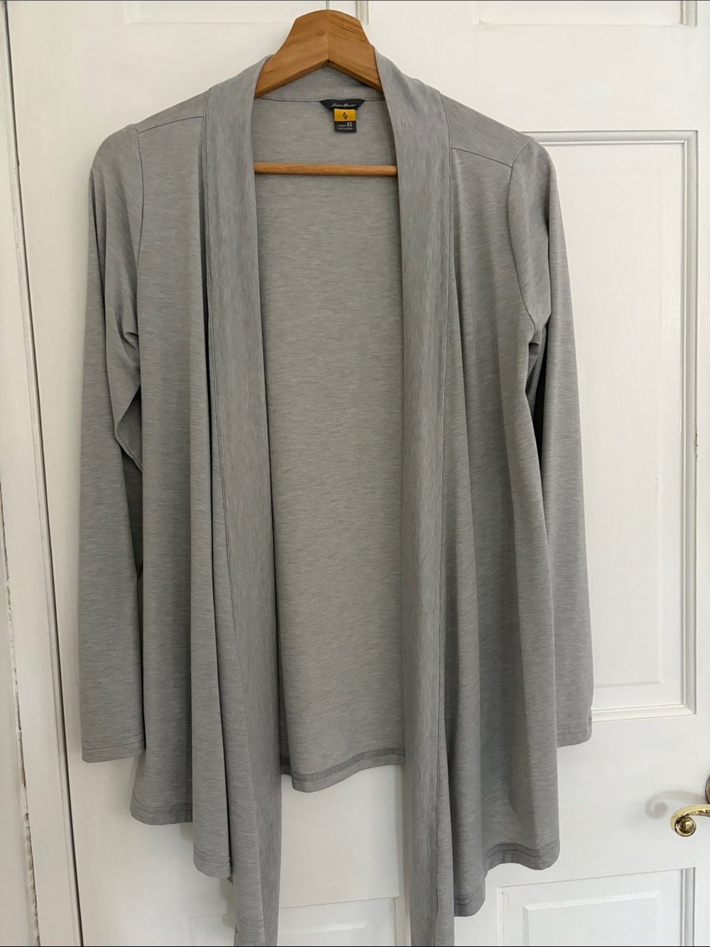 Eddie Bauer Light Gray Open Cardigan